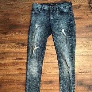 Express brand distressed jeans
